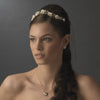 * Rose and Crystal Bridal Wedding Headpiece HP 2322