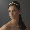 * Rose and Crystal Bridal Wedding Headpiece HP 2322