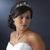 Crystal Couture Pearl Bridal Wedding Tiara HP 2596 Silver or Gold