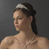 Pearl & Crystal Bridal Wedding Necklace Earring Set NE 8353