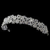 Silver Clear Flower Rhinestone Bridal Wedding Headband