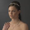 Pearl & Crystal Bridal Wedding Necklace Earring Set NE 8353