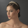 Gold & Champagne Bridal Wedding Tiara HP 7457