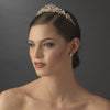 Gold & Champagne Bridal Wedding Tiara HP 7457