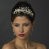 Ivory Pearl & Crystal Accented Side Bridal Wedding Tiara 751
