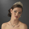 Stunning Gold Crystal Pearl & Rhinestone Headpiece HP 7825