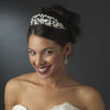 * Beautiful Pearl & Rhinestone Floral Bridal Wedding Tiara Headpiece HP 8316