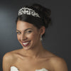 * Beautiful Pearl & Rhinestone Floral Bridal Wedding Tiara Headpiece HP 8316