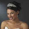 * Beautiful Pearl & Rhinestone Bridal Wedding Tiara HP 8316 (Silver or Gold)