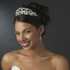 * Beautiful Pearl & Rhinestone Floral Bridal Wedding Tiara Headpiece HP 8316