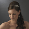 Silver Vintage Couture Rhinestone Bridal Wedding Side Accented Bridal Wedding Headband - HP 8335