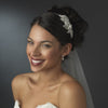Silver Modern Rhinestone Couture Side Accented Bridal Wedding Headband - HP 8341