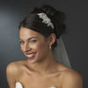 Silver Modern Rhinestone Couture Side Accented Bridal Wedding Headband - HP 8341