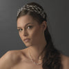 Charming Silver Clear Austrian Crystal Bead Bridal Wedding Headband 8363