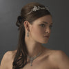 Rhodium Vintage Rhinestone Touched Bridal Wedding Headband - HP 8406 Silver