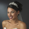 * Silver Plated Crystal Rhinestone Majesty Bridal Wedding Tiara - HP 9032