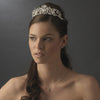 * Silver Plated Crystal Rhinestone Majesty Bridal Wedding Tiara - HP 9032