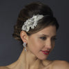 Ivory Side Accented Crystal Flower Bridal Wedding Headband HP 946