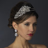 Antique Silver Clear Headpiece 932