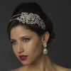 Antique Silver Clear Headpiece 932