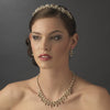Bridal Wedding Necklace Earring Set NE 999 Gold