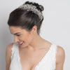 Rhinestone Silver Vine Spray Bridal Wedding Hair Comb 5999