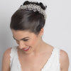 Rhinestone Silver Vine Spray Bridal Wedding Hair Comb 5999