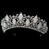 Rhodium Rhinestone Royal Couture Princess Bridal Wedding Tiara