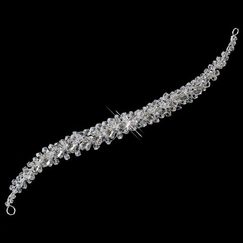 Vine Bridal Wedding Hair Adornment with Rhinestones Crystals