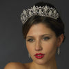 Rhodium Rhinestone Royal Couture Princess Bridal Wedding Tiara
