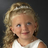 Silver Rhinestone & White Pearl Flowergirl Headpiece HPC 9322