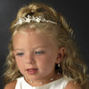 Childrens Flowergirl Crystal & Ivory Rum Porcelain Bridal Wedding Tiara HPC 9323
