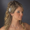 Silver Clear Rhinestone Bridal Wedding Brooch 138