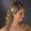 Silver Clear Rhinestone Bridal Wedding Brooch 138