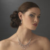 Bridal Wedding Necklace 3628 Silver Clear