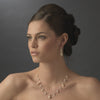 Bridal Wedding Necklace 8151 Silver Ivory AB