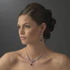 Pearl & Swarovski Crystal Bead Bridal Wedding Necklace 8354