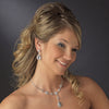 Silver Clear Bridal Wedding Jewelry Set 47338