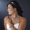 Silver Plated Swarovski Bridal Wedding Headband HP 8248