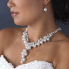 Bridal Wedding Necklace Earring Set 1042 Smoked Topaz
