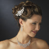 Glamorous Silver Clear Rhinestone Bridal Wedding Hair Comb 9795