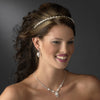 Silver Pearl & Rhinestone Headpiece Bridal Wedding Headband 7068
