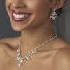 Elaborate Swarovski Crystal Bridal Wedding Jewelry Set NE 2316