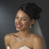 Elaborate Swarovski Crystal Bridal Wedding Jewelry Set NE 2316