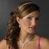 Double Row Rhinestone Covered Bridal Wedding Headband in Luminous Silver Plating 4094