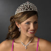 Glistening Quinceanera Sweet 15 Light Amethyst Princess Bridal Wedding Tiara in Silver 252