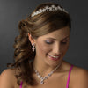 * Pink Winter Snowflake Bridal Wedding Tiara HP 5439
