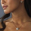 Simple Round Pendant Bridal Wedding Jewelry Set NE 71576