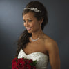 * Beautiful Silver & Crystal Bridal Wedding Headband HP 8264