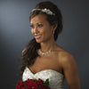 * Beautiful Silver & Crystal Bridal Wedding Headband HP 8264